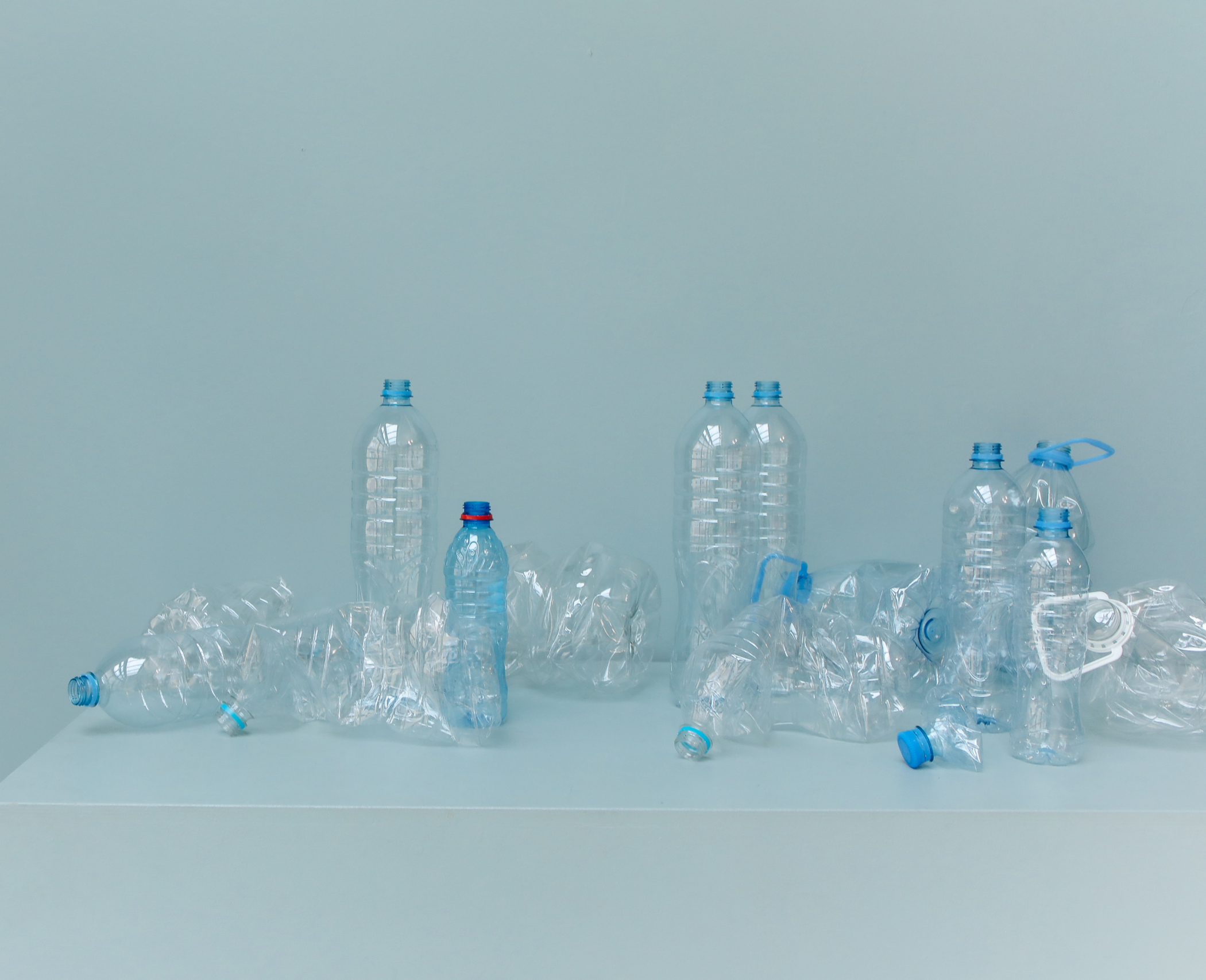 Empty water bottles