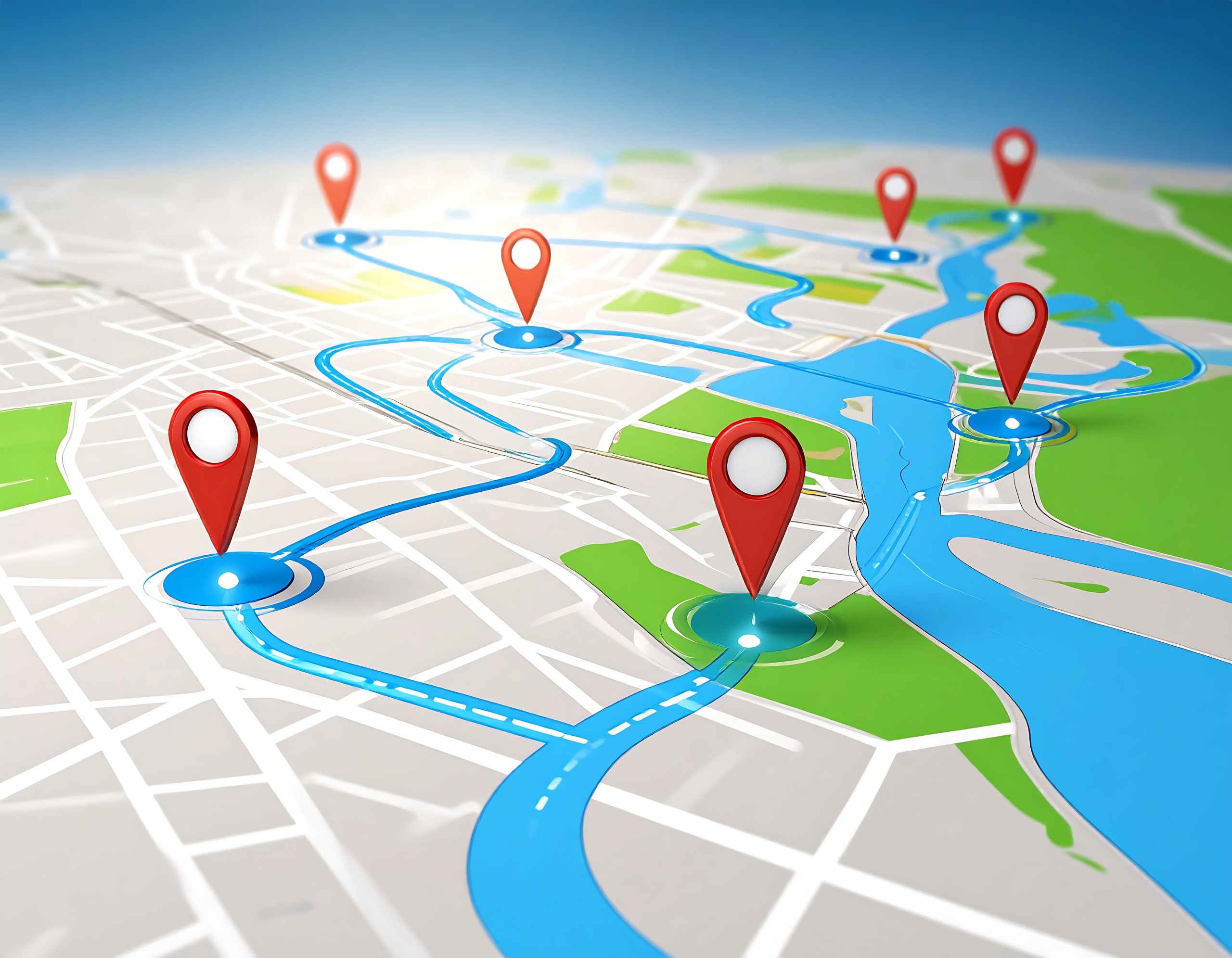 Multiple locations on map