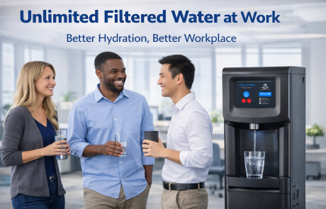 Employees with Water Cooler