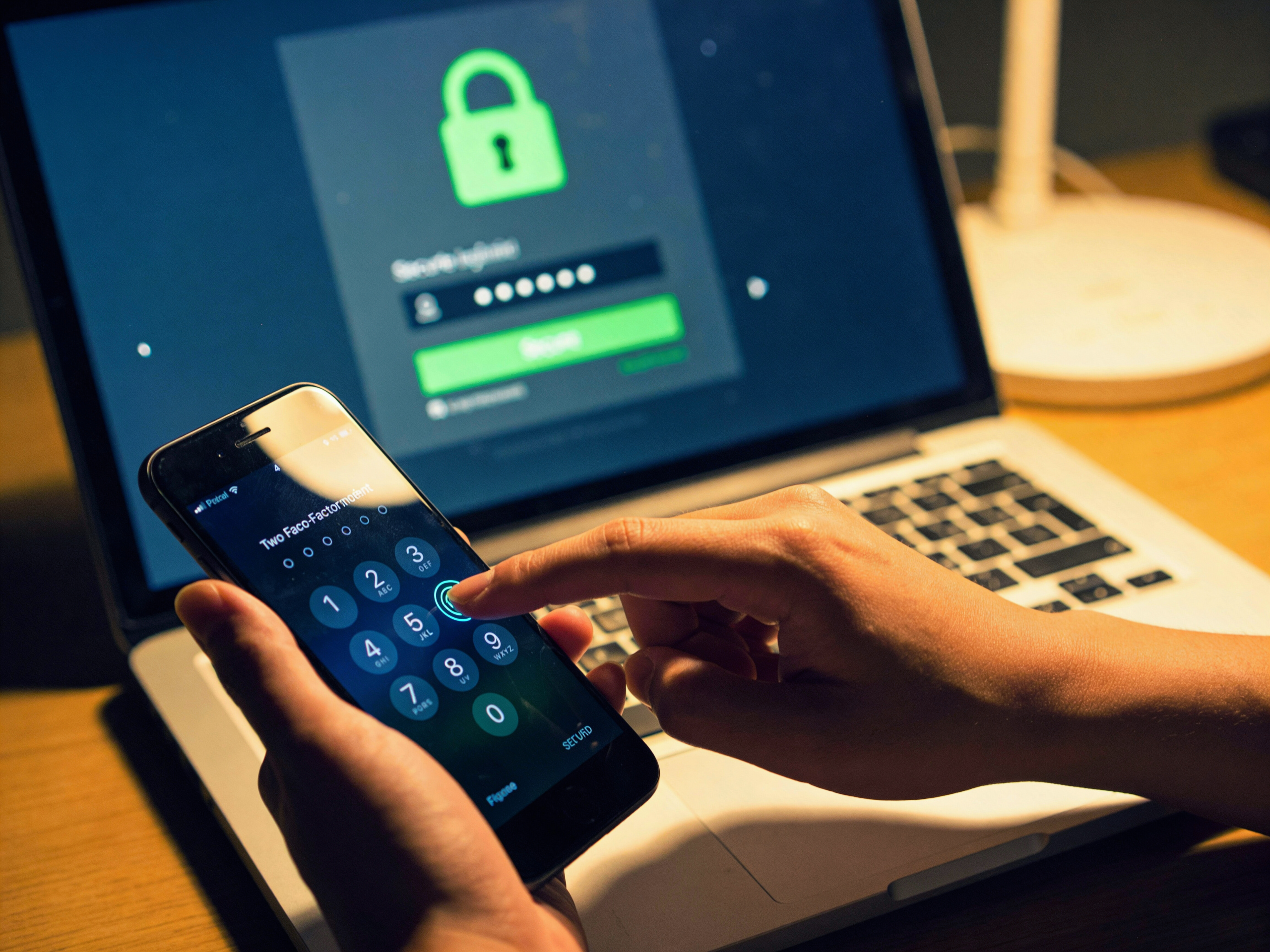 Computer and phone verification image