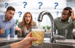 Mystery water in the office sink