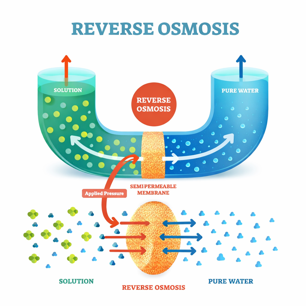 Reverse Osmosis Illustration