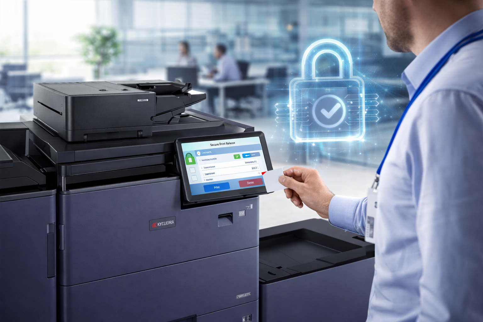 Secure print release