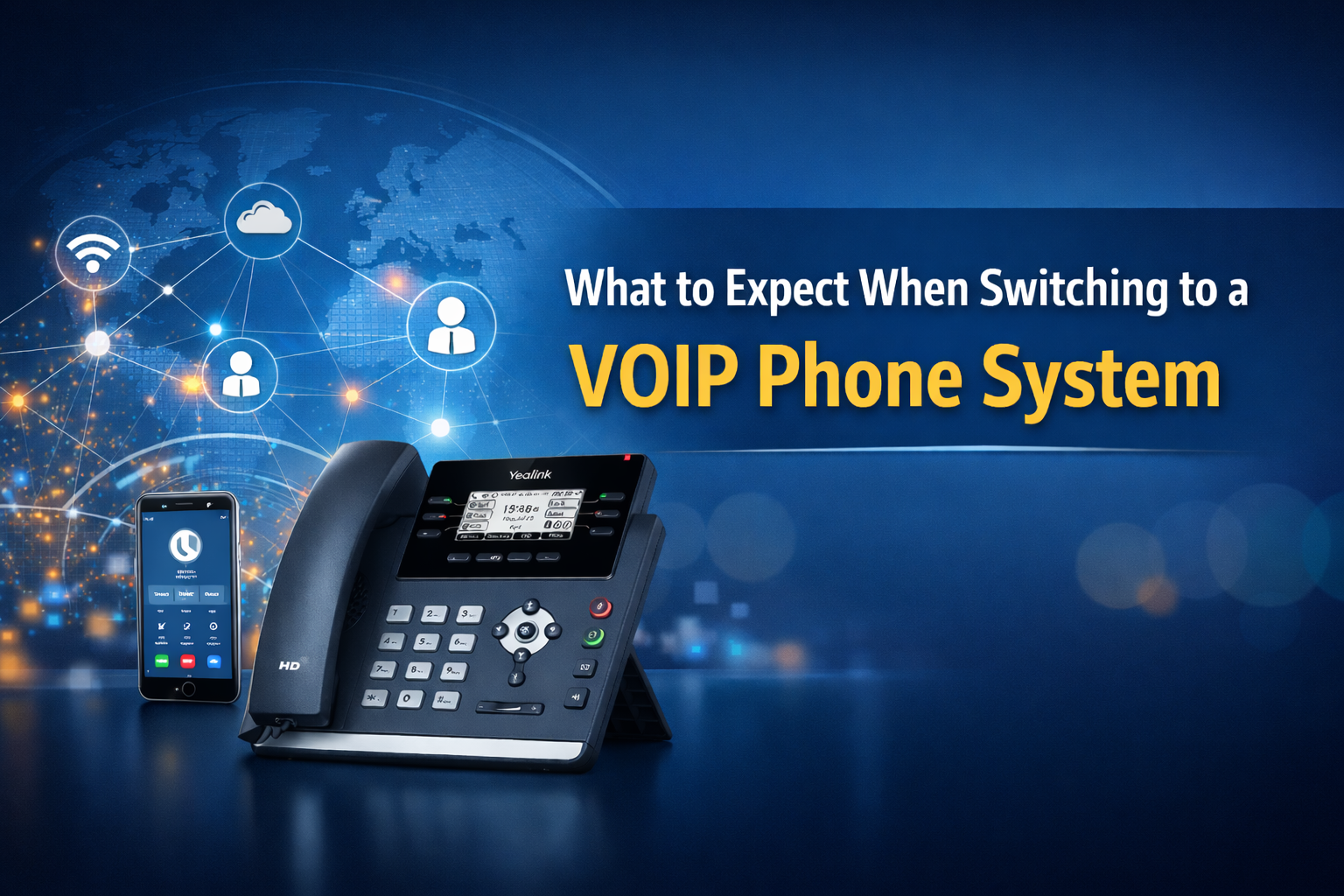 VOIP system transition picture