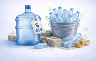 Water costs and waste illustrated